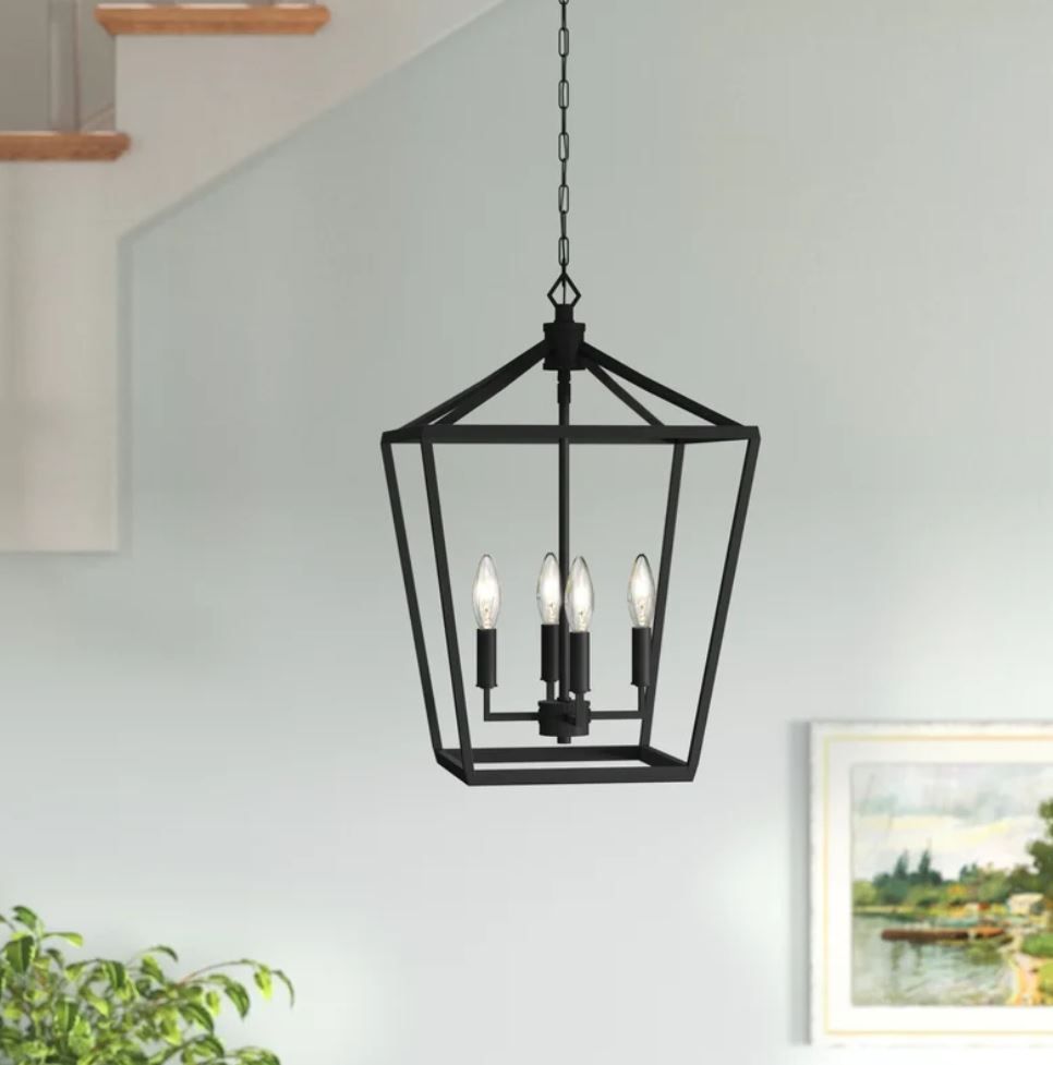 Poisson 4 Light Lantern Geometric Pendant thumbnail 2