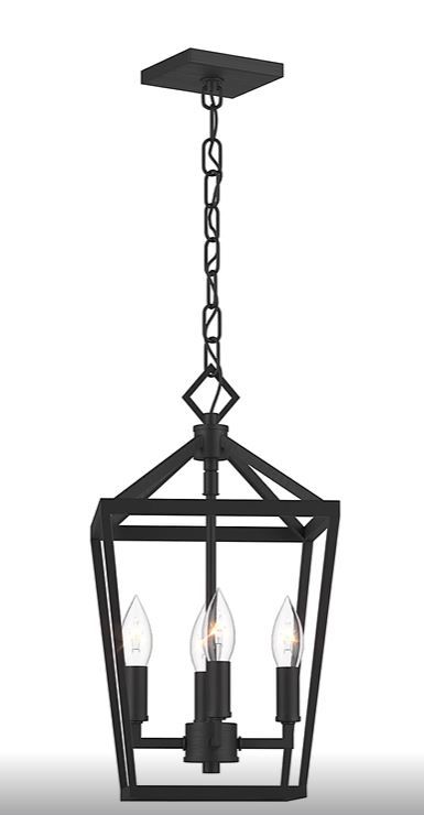 Poisson 4 Light Lantern Geometric Pendant thumbnail 3