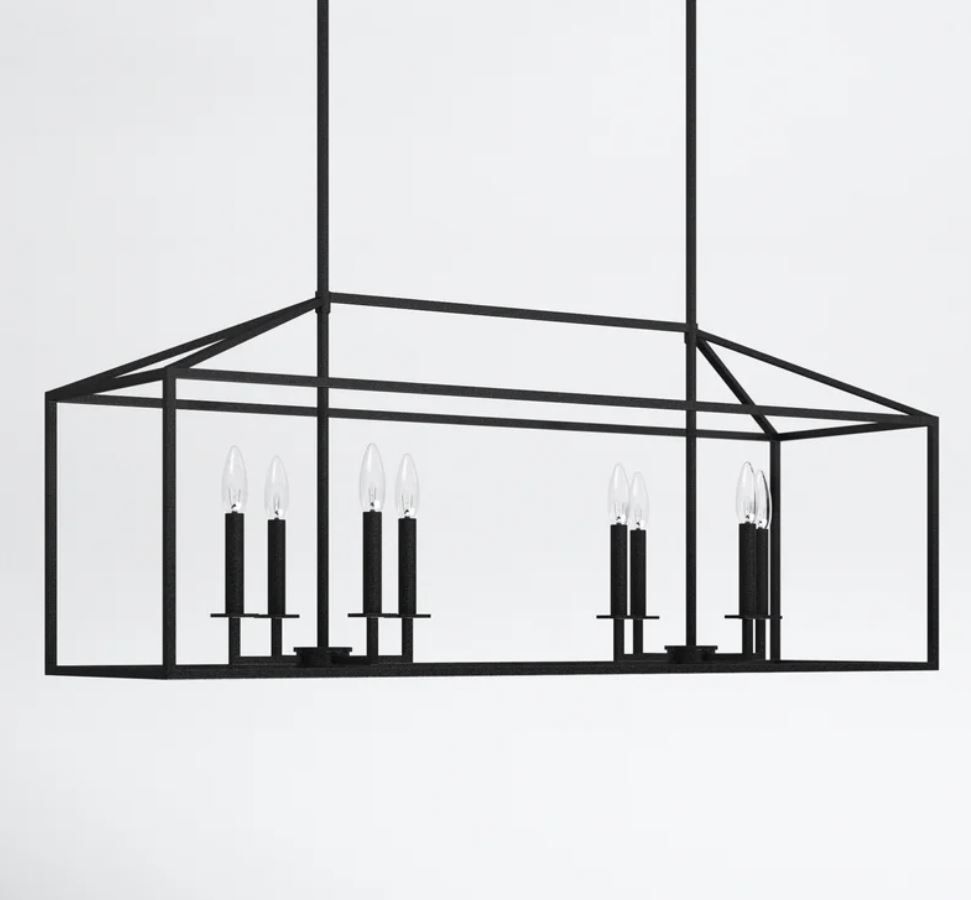 Ellis 8 Light Kitchen Island Rectangle Pendant thumbnail 2