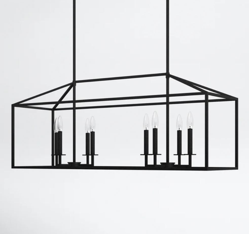 Ellis 8 Light Kitchen Island Rectangle Pendant thumbnail 3