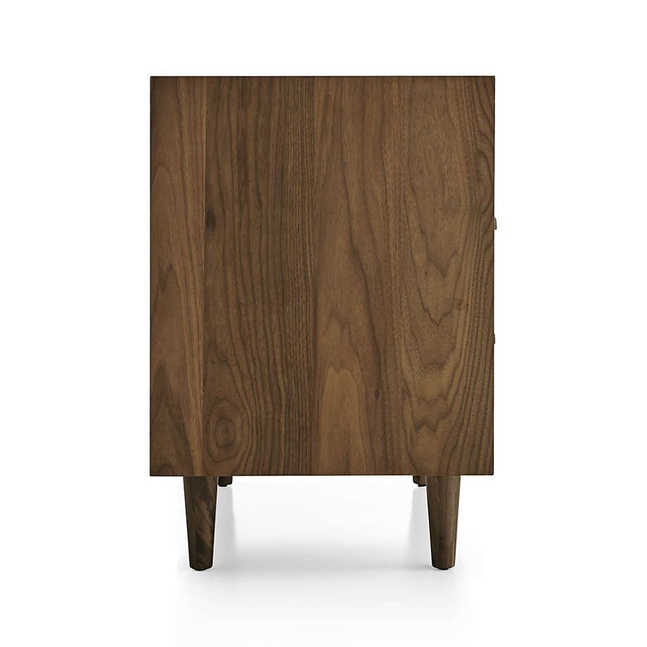 Tate Drawer Midcentury Nightstand with Outlet thumbnail 3