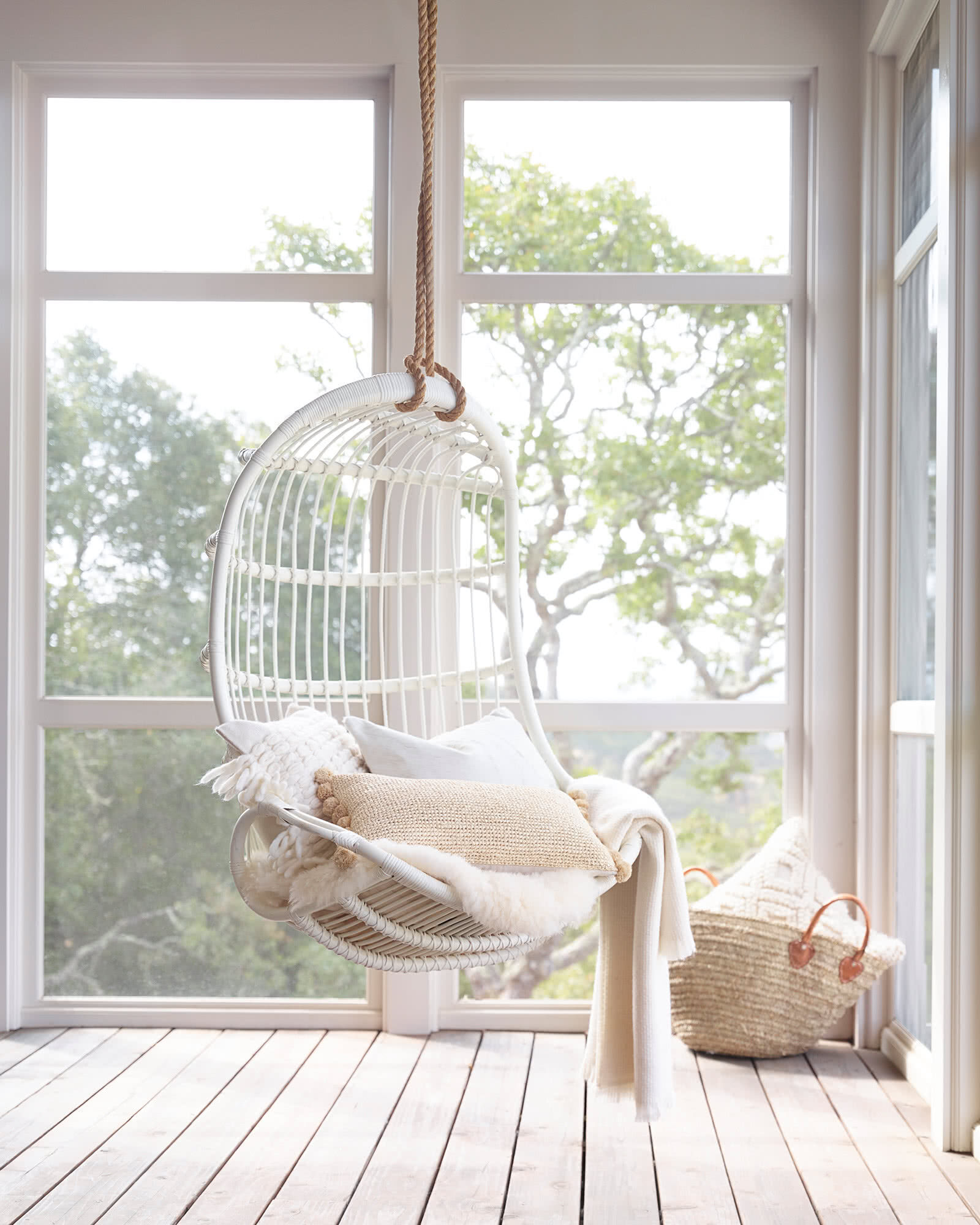 Hanging Rattan Chair thumbnail 4