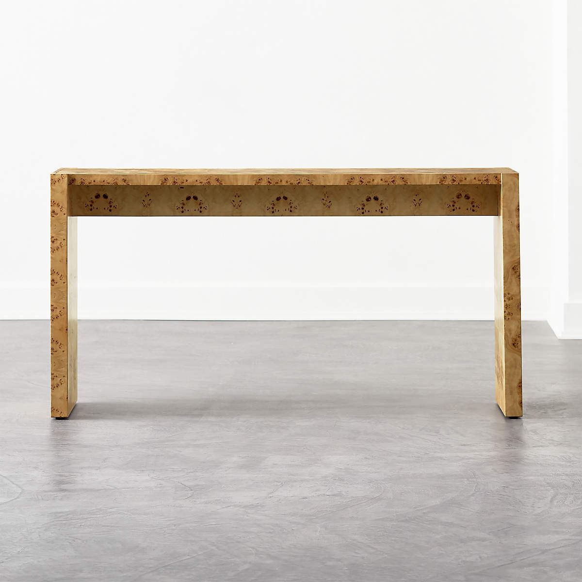 NicheI Burl Wood Console Table thumbnail 3