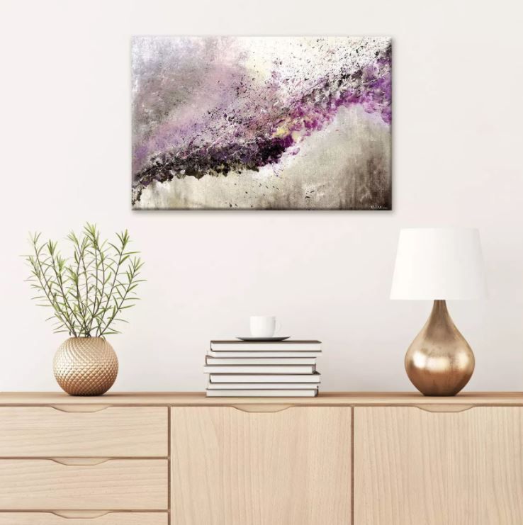 Hush by Vinn Wong Unframed Wall Canvas Purple  thumbnail 2