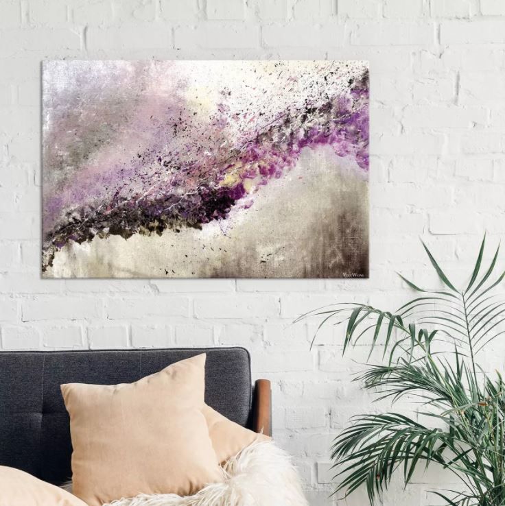 Hush by Vinn Wong Unframed Wall Canvas Purple  thumbnail 3