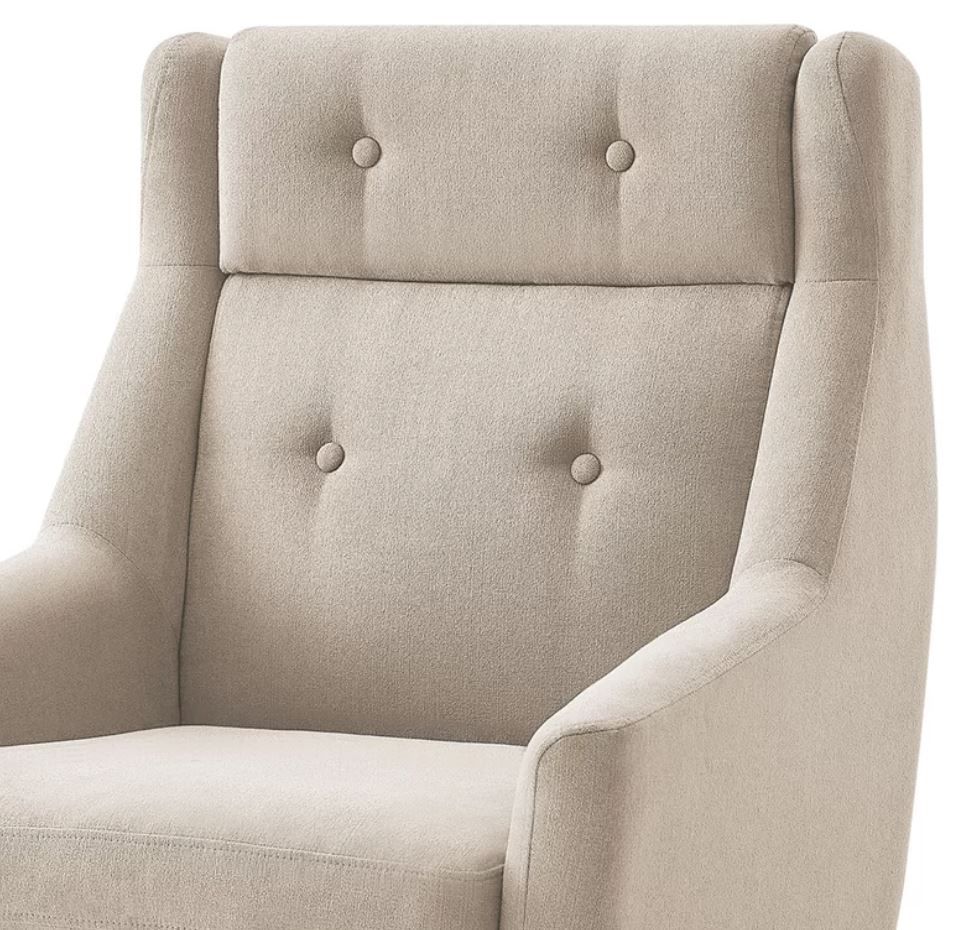 Ternes Tufted Velvet Swivel Armchair thumbnail 3