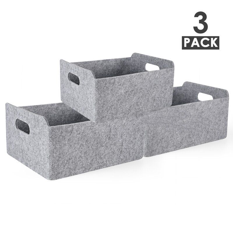 3 Piece Collapsible Storage Basket thumbnail 2