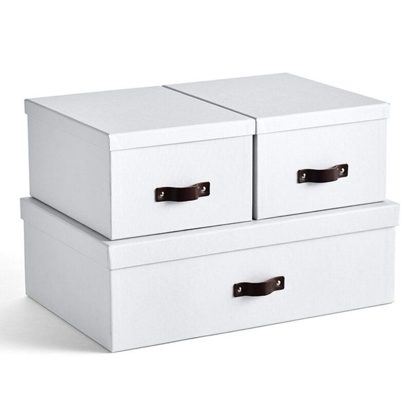  Bleecker Storage 3 Piece Fiberboard Box Set thumbnail 2
