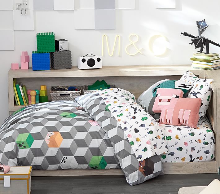 Minecraft Organic Printed Duvet Twin thumbnail 2