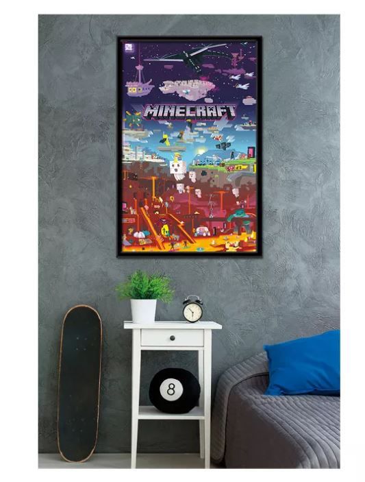 Minecraft World Beyond Framed Poster Trends International thumbnail 3