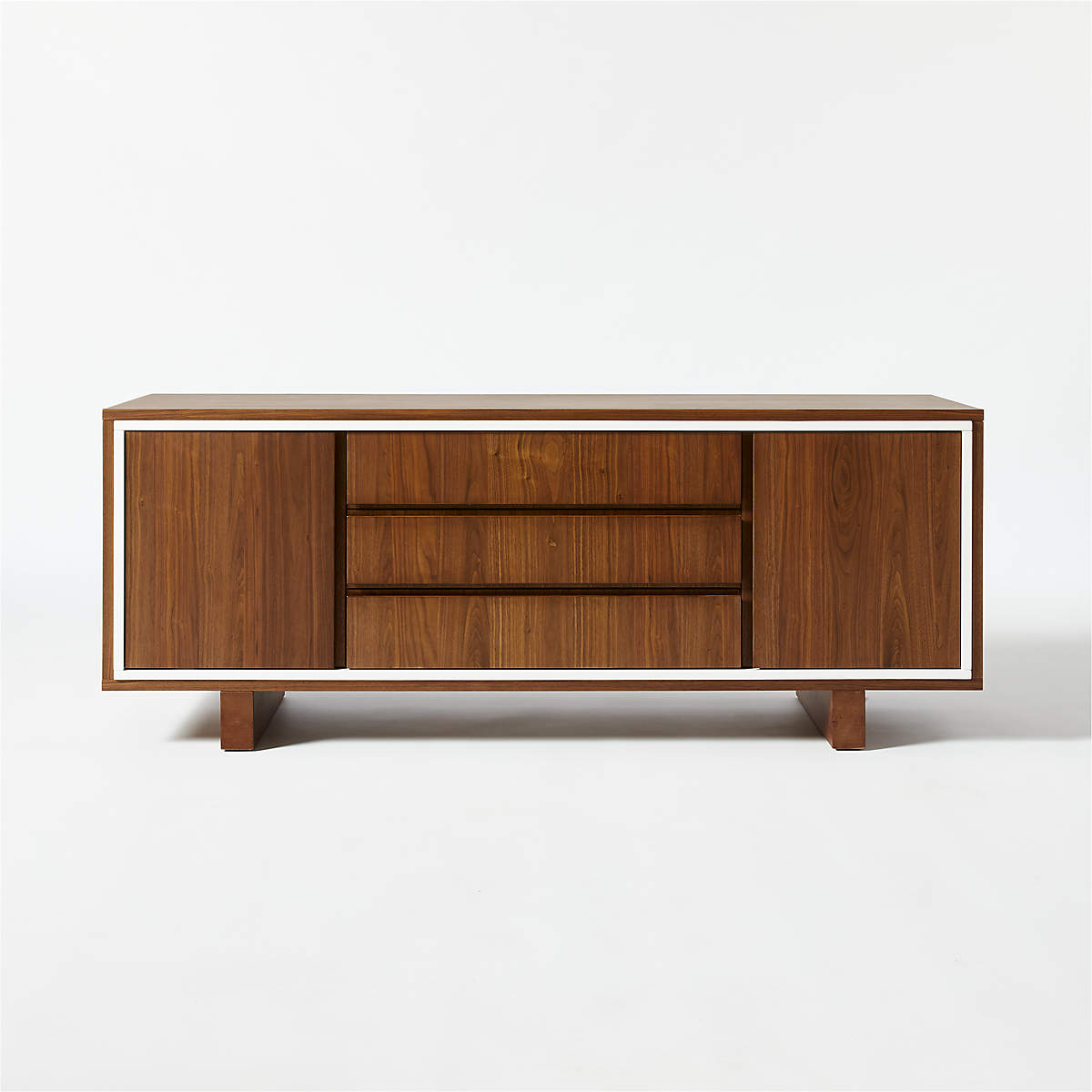 TRIM WALNUT MEDIA CREDENZA thumbnail 3