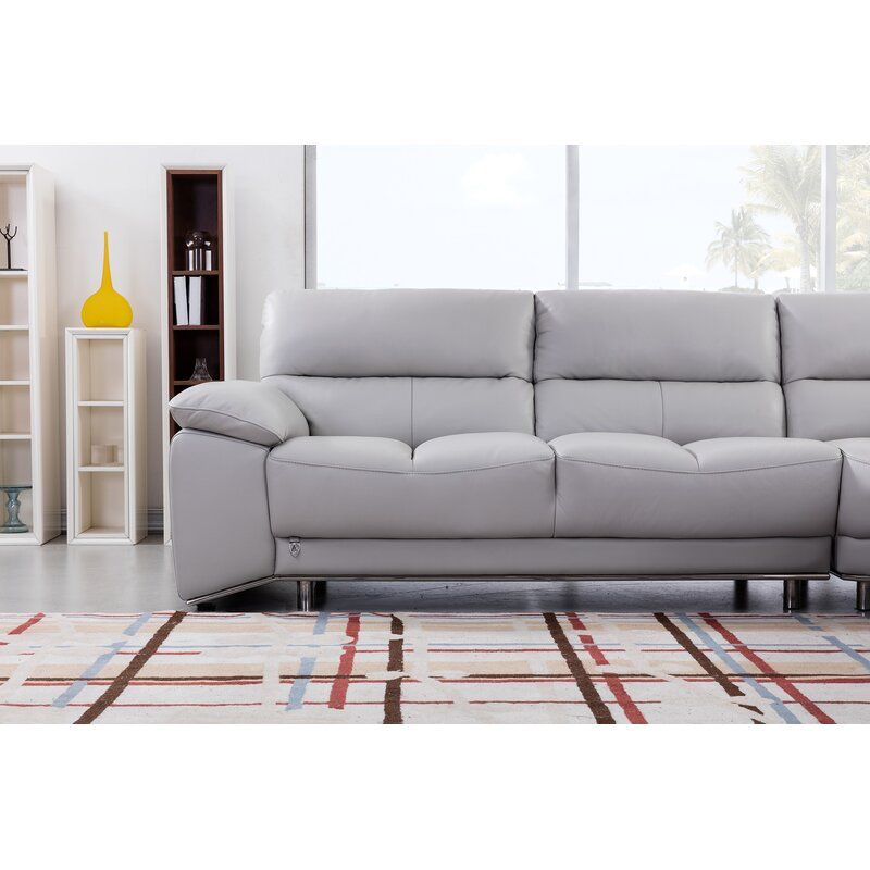 Argenziano Genuine Leather Symmetrical Modular Corner Sectional thumbnail 3