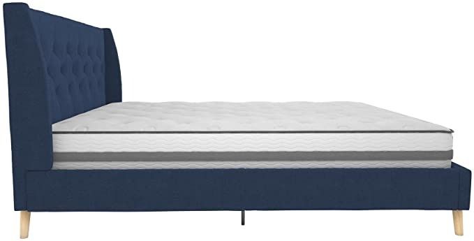 Novogratz Her Majesty Upholstered Linen Bed thumbnail 3