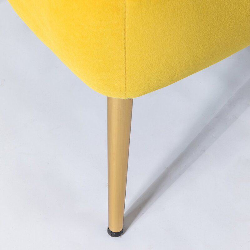 Lisette Wide Tufted Velvet Side Chair thumbnail 4