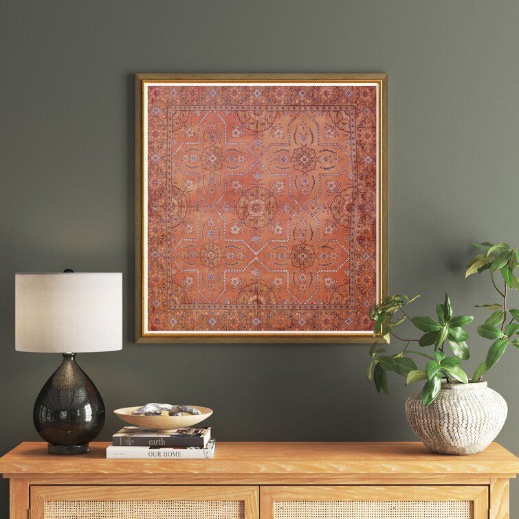 Textile Design Graphic Art Print With Frame thumbnail 2