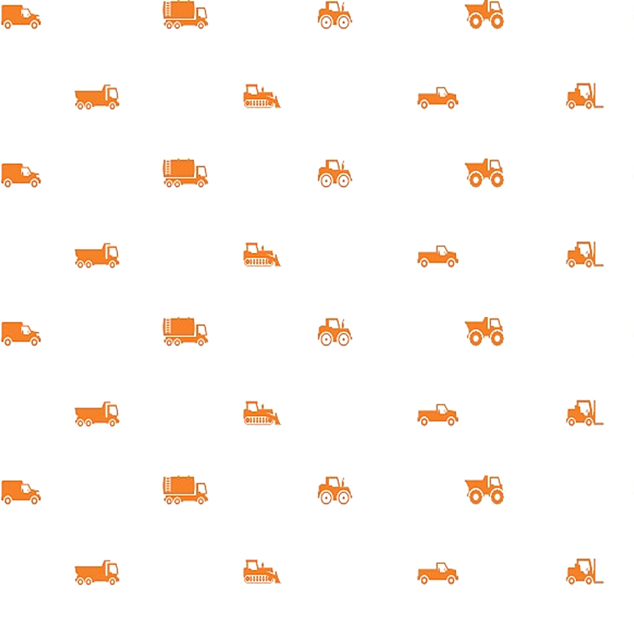 Urbanwalls Trucks and Diggers Wall Decal Orange thumbnail 3
