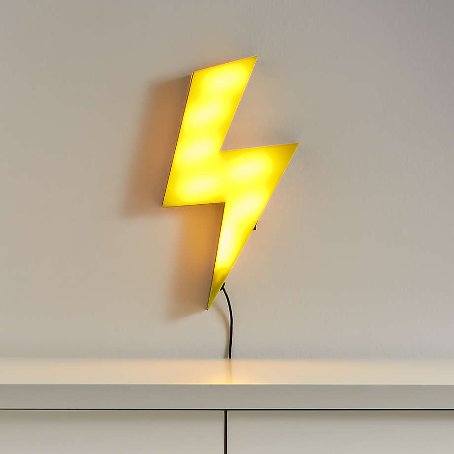 LED Lightning Bolt Wall Light thumbnail 3