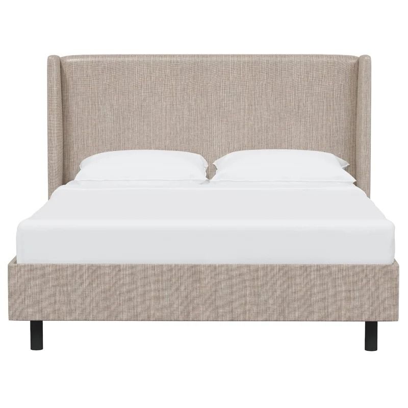 Charlotte Upholstered Low Profile Platform Bed king size thumbnail 2