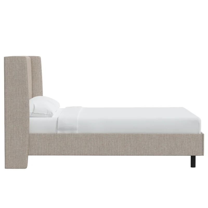 Charlotte Upholstered Low Profile Platform Bed king size thumbnail 3