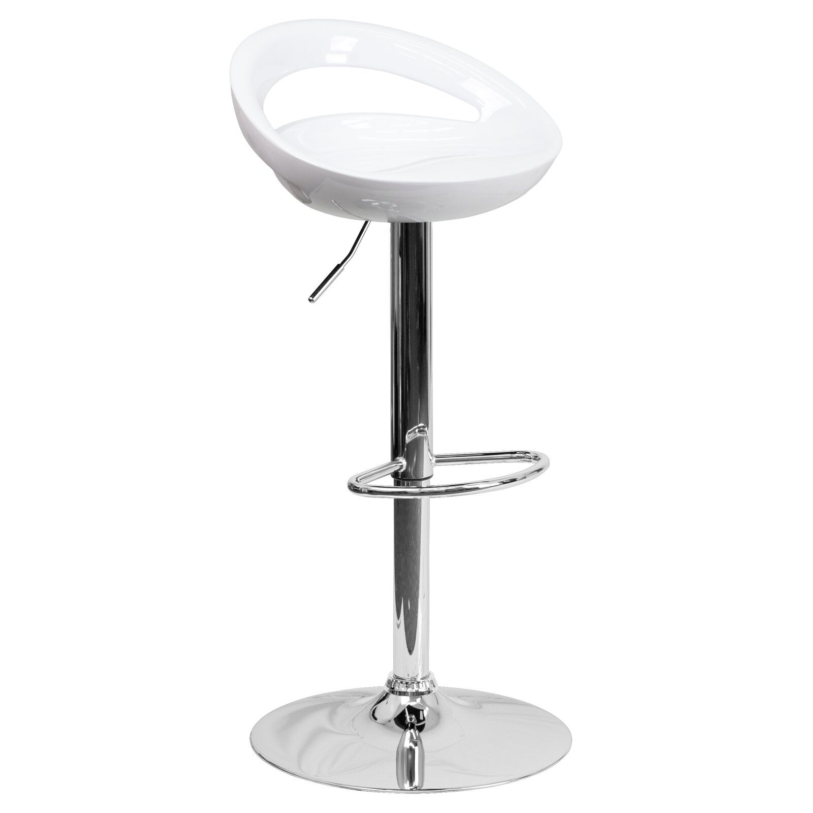 Claudine Swivel Adjustable Height Bar Stool thumbnail 3