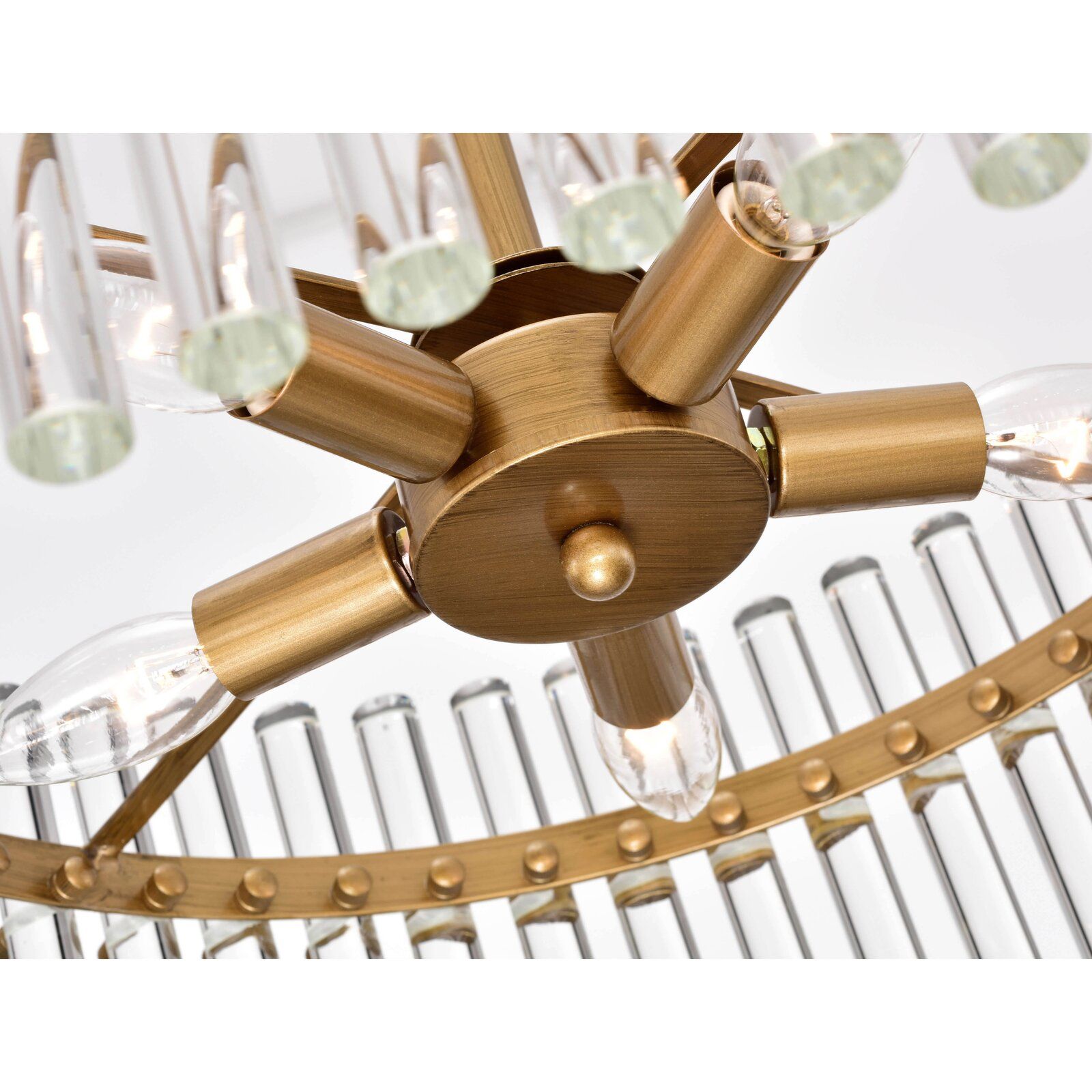Neva 5 Light Candle Style Drum Chandelier thumbnail 4