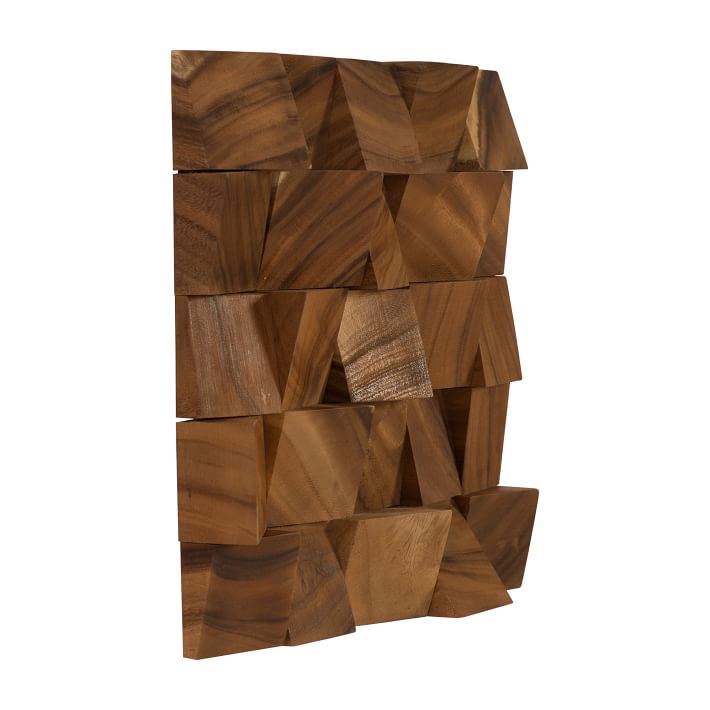 Wooden Blocks Wall Art Natural thumbnail 2