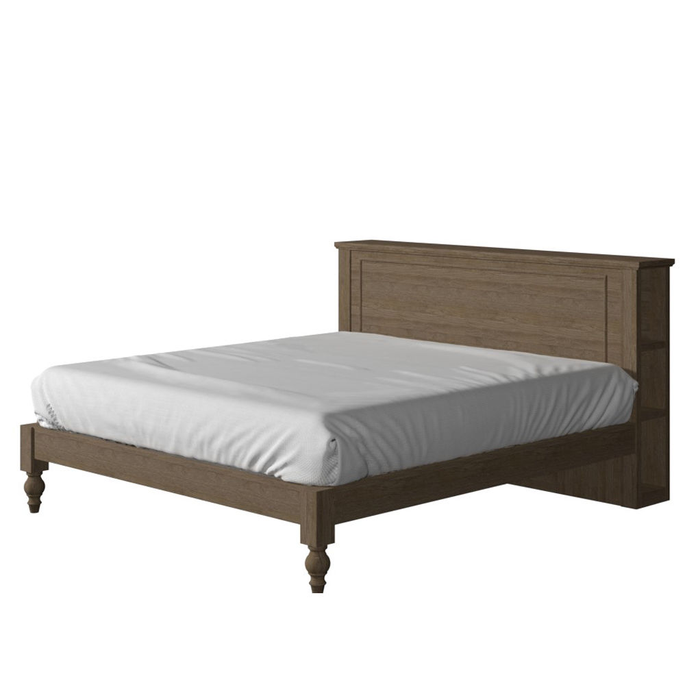 Astoria Storage Headboard and Platform Bed Rosedale Brown king size thumbnail 3
