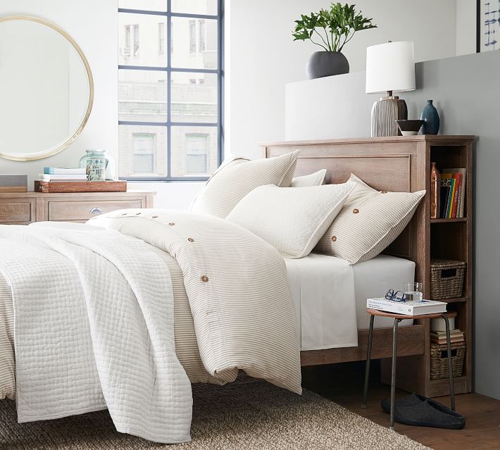 Astoria Storage Headboard and Platform Bed Rosedale Brown king size thumbnail 4