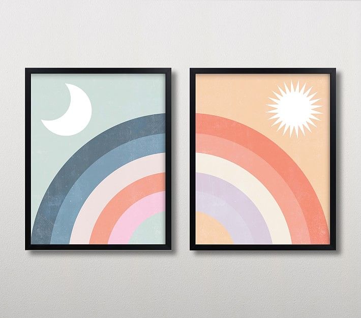 Minted Double Rainbow With Sun With Frame thumbnail 2