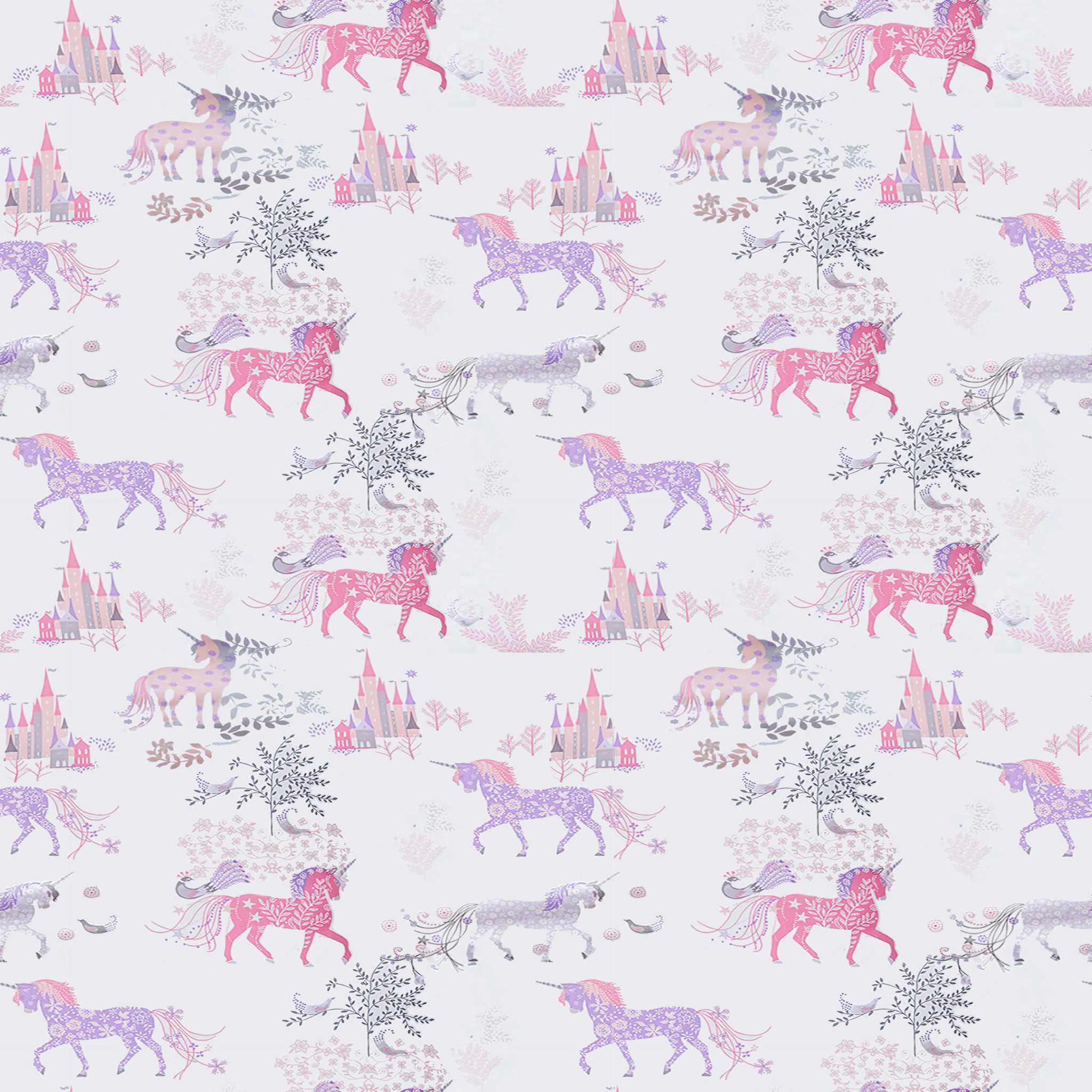 Company Kids Prancing Unicorn Organic Cotton Percale Duvet Cover - Full thumbnail 5