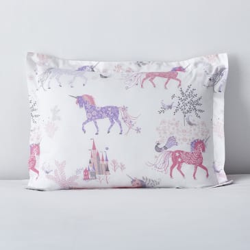 Company Kids Prancing Unicorn Organic Cotton Percale Sham thumbnail 2