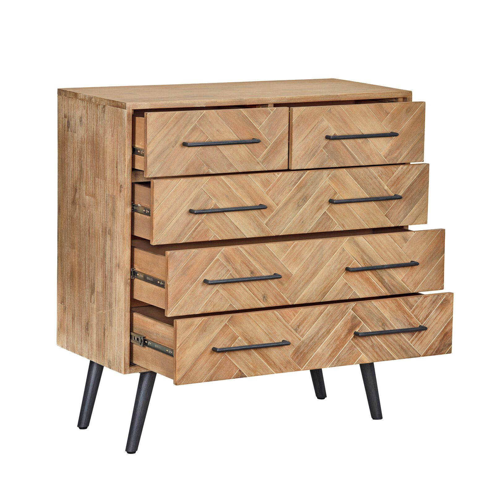 Archer 5 Drawer Solid Wood Chest thumbnail 3