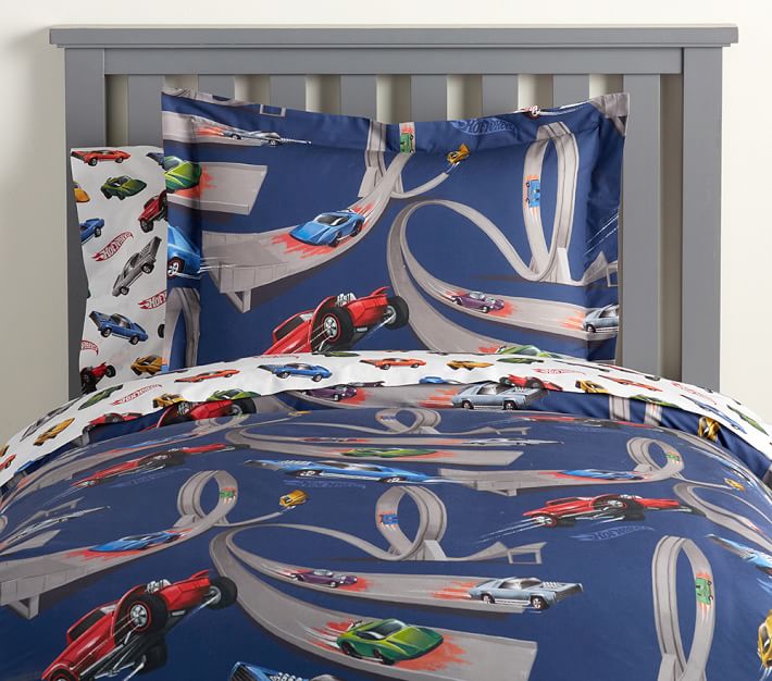 Hot Wheels Duvet Cover And full Shams  thumbnail 4