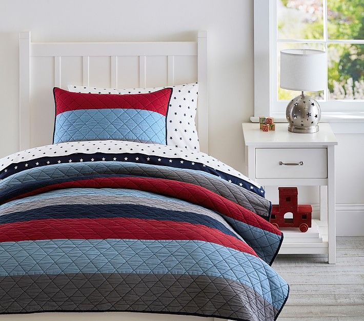 Block Stripe Queen Quilt thumbnail 2