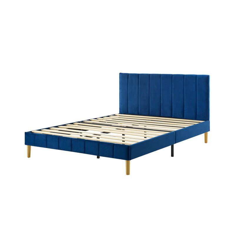 Tufted Low Profile Platform Bed thumbnail 2