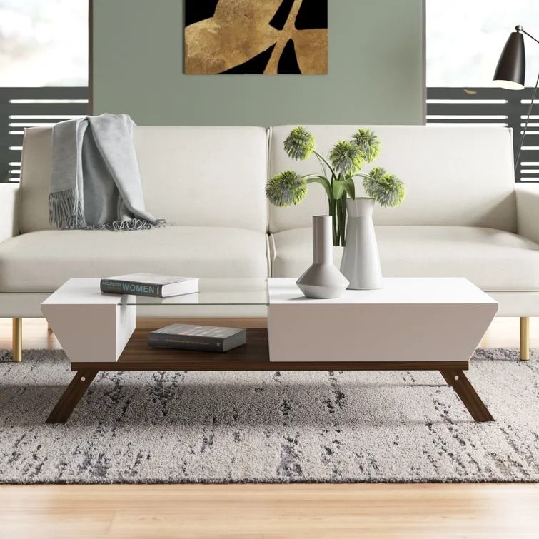 Soto 4 Legs Coffee Table with Storage thumbnail 2