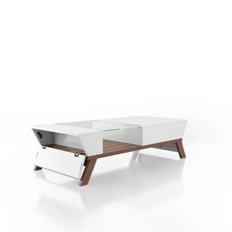 Soto 4 Legs Coffee Table with Storage thumbnail 4