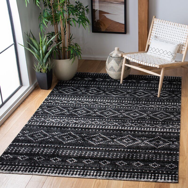 Ragnar Southwestern Gray Black Indoor Outdoor Area Rug thumbnail 2