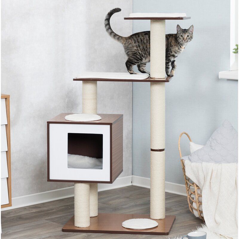 Grote Wooden Cat Tree thumbnail 2