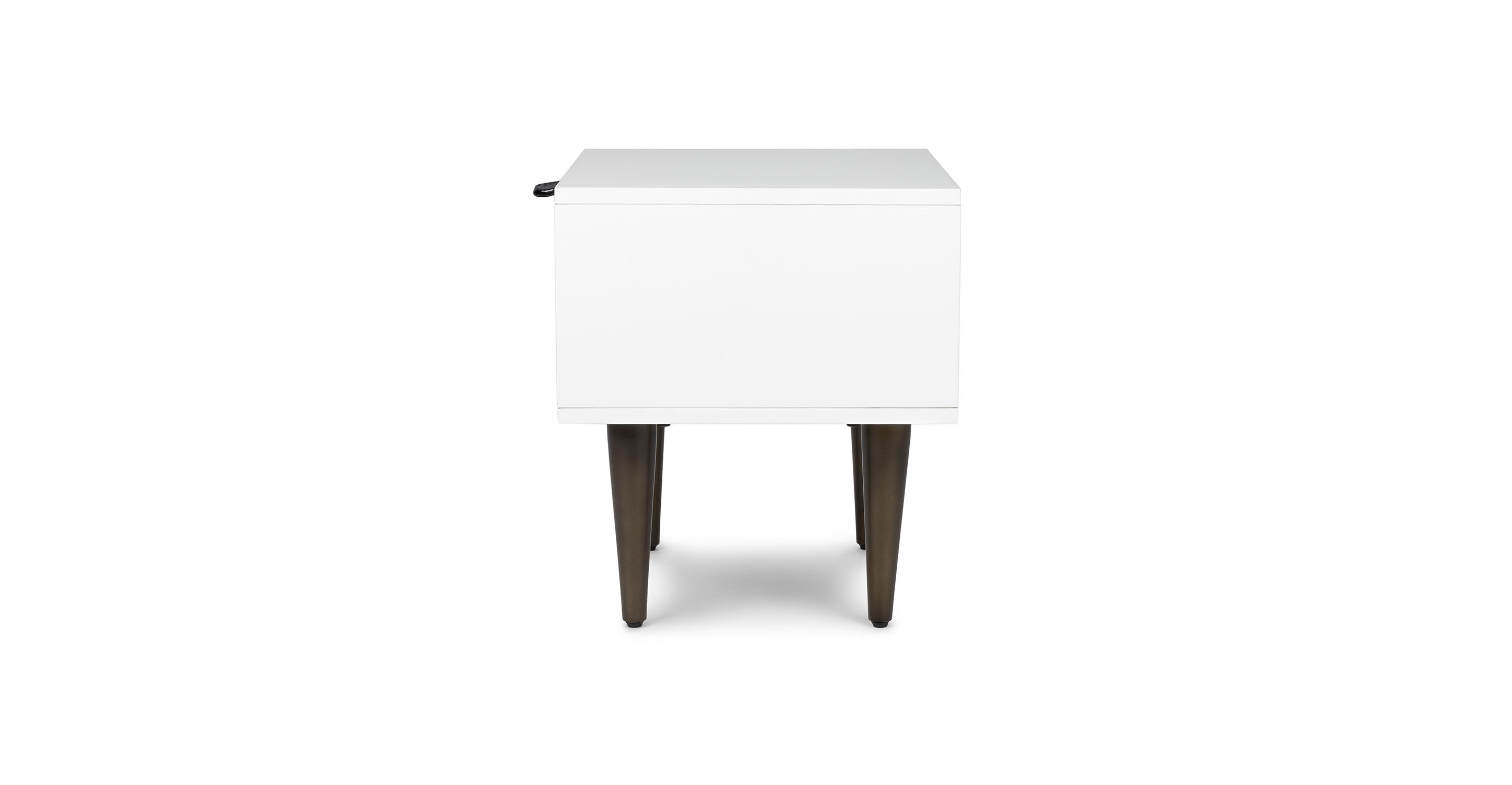 Envelo White / Walnut 1 Drawer Nightstand thumbnail 4