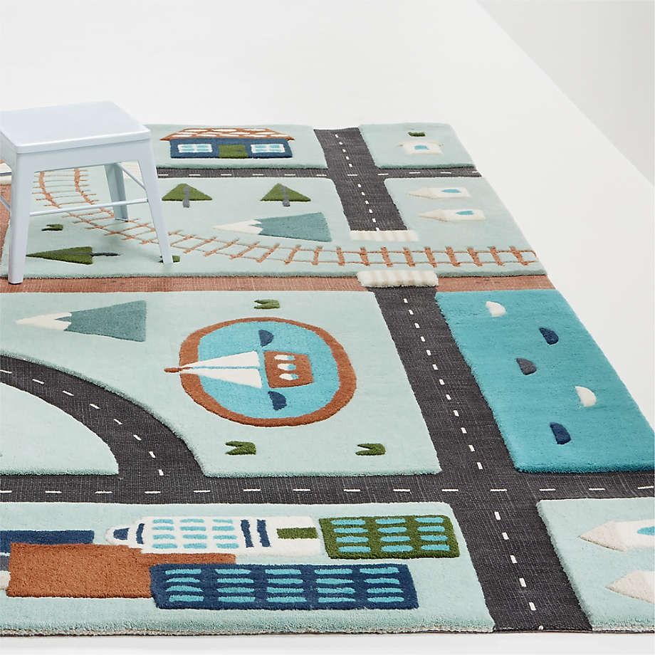 City Car Rug 5x8 thumbnail 2