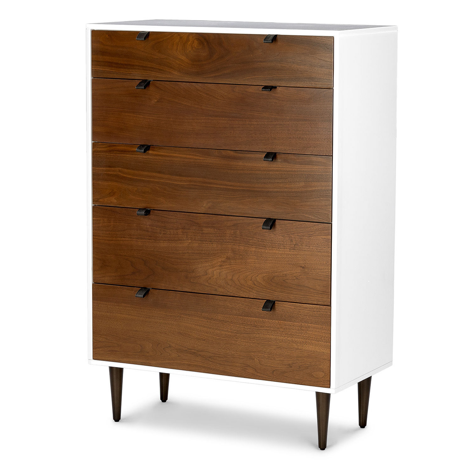 Envelo White / Walnut 5 Drawer Dresser thumbnail 2