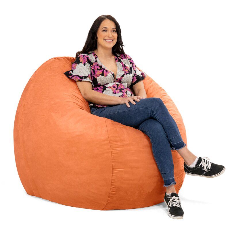Metro Sac Microsuede Large Bean Bag Chair thumbnail 2
