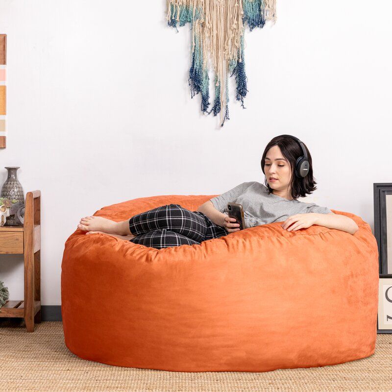 Metro Sac Microsuede Large Bean Bag Chair thumbnail 3