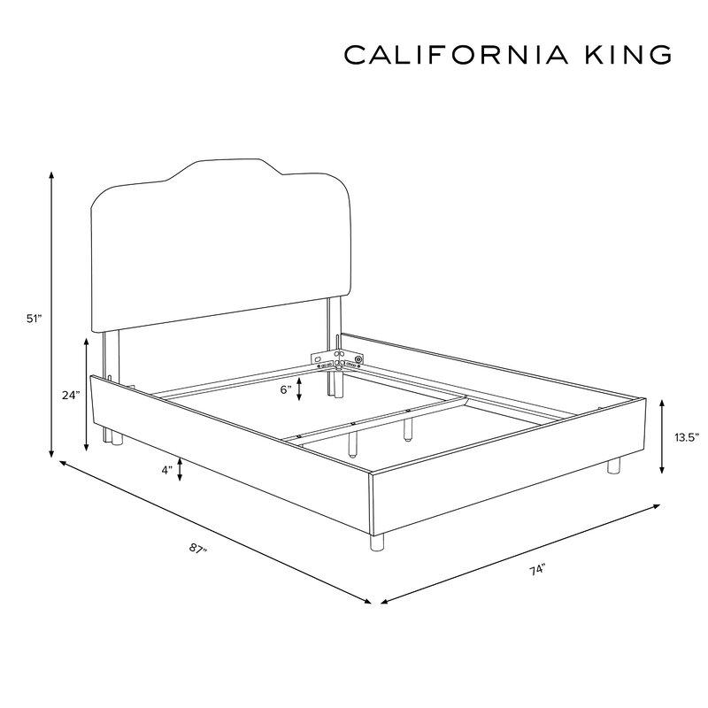 Stella Low Profile Bed California King Size thumbnail 4