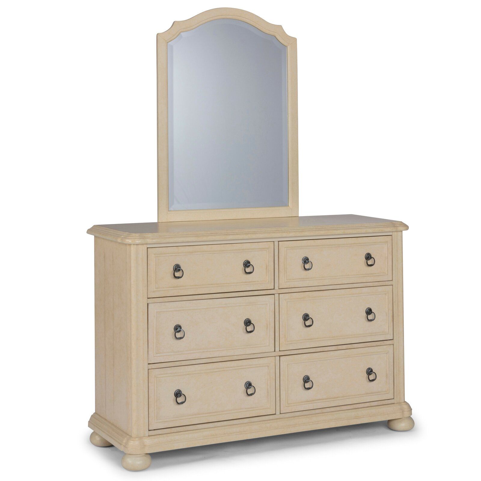 Mclin 6 Drawer Double Dresser with Mirror thumbnail 4