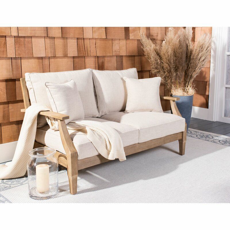 Ducan Outdoor Loveseat with Sunbrella Cushions thumbnail 4