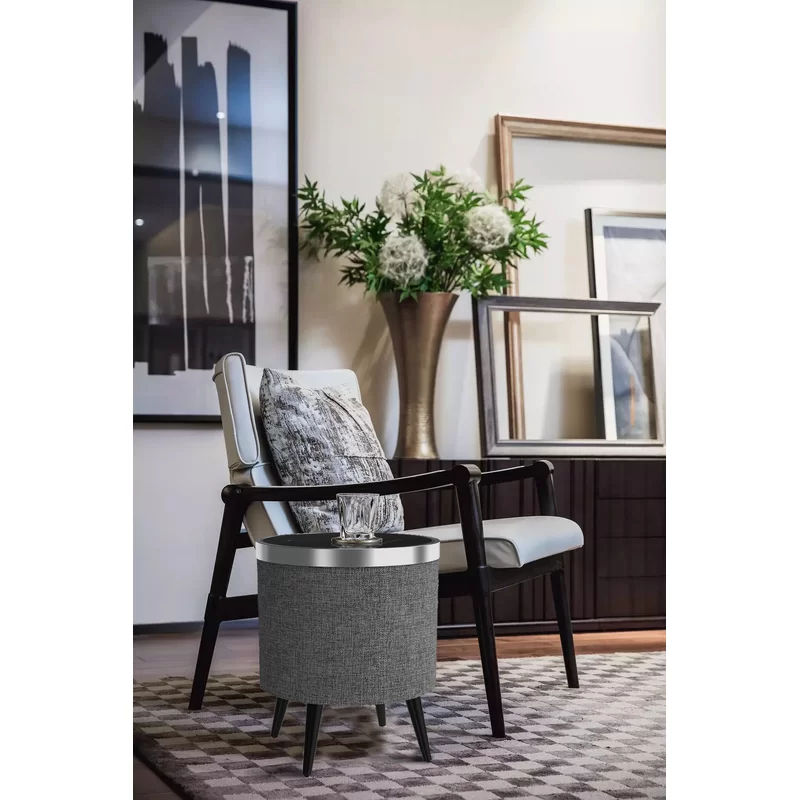 Glass 3 Legs End Table thumbnail 2