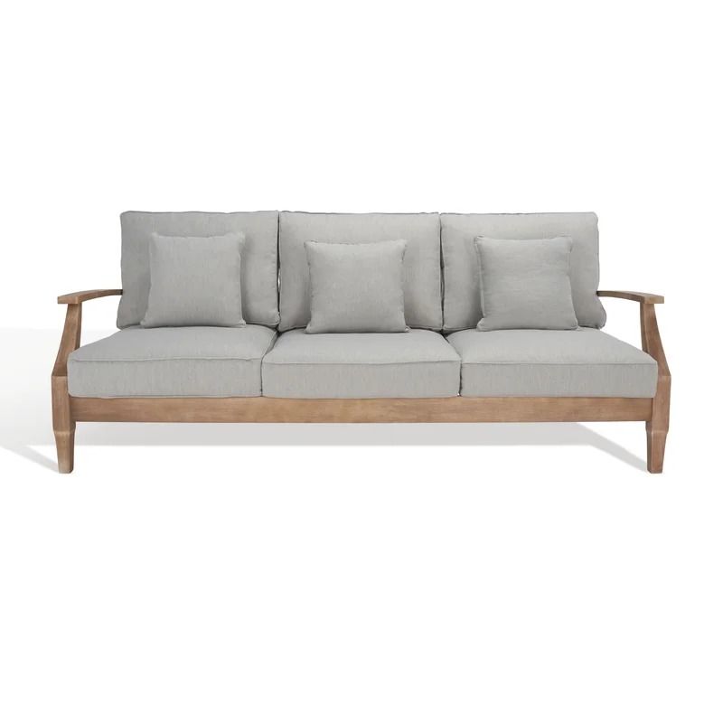Ducan Wide Outdoor Patio Sofa with Sunbrella Cushions thumbnail 3