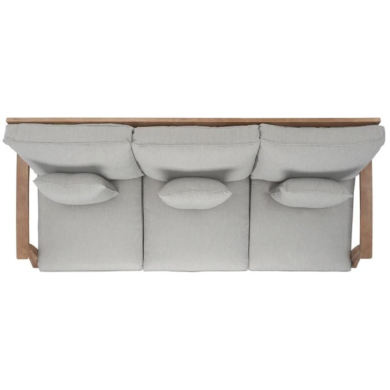 Ducan Wide Outdoor Patio Sofa with Sunbrella Cushions thumbnail 7